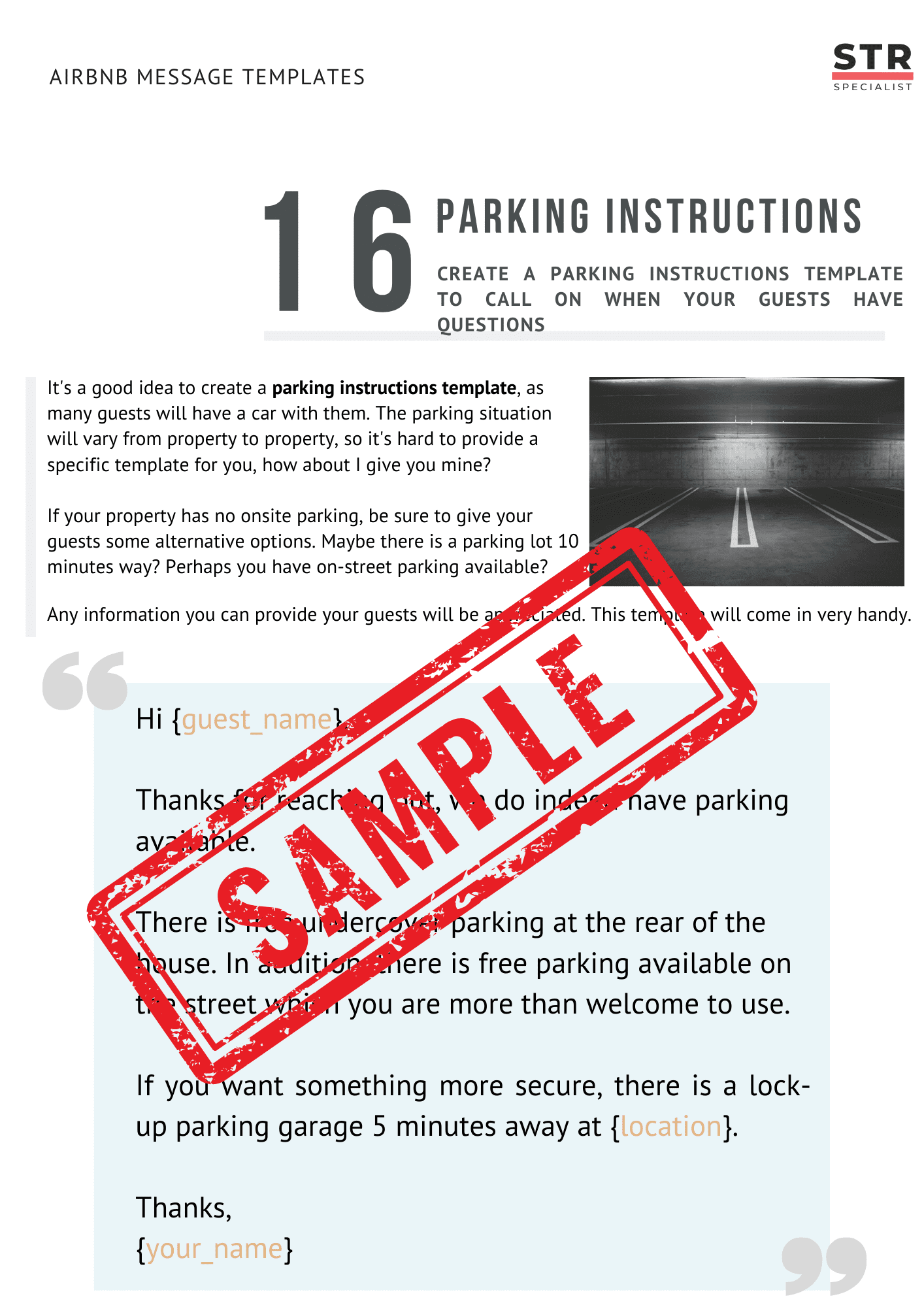 17 Airbnb Message Templates