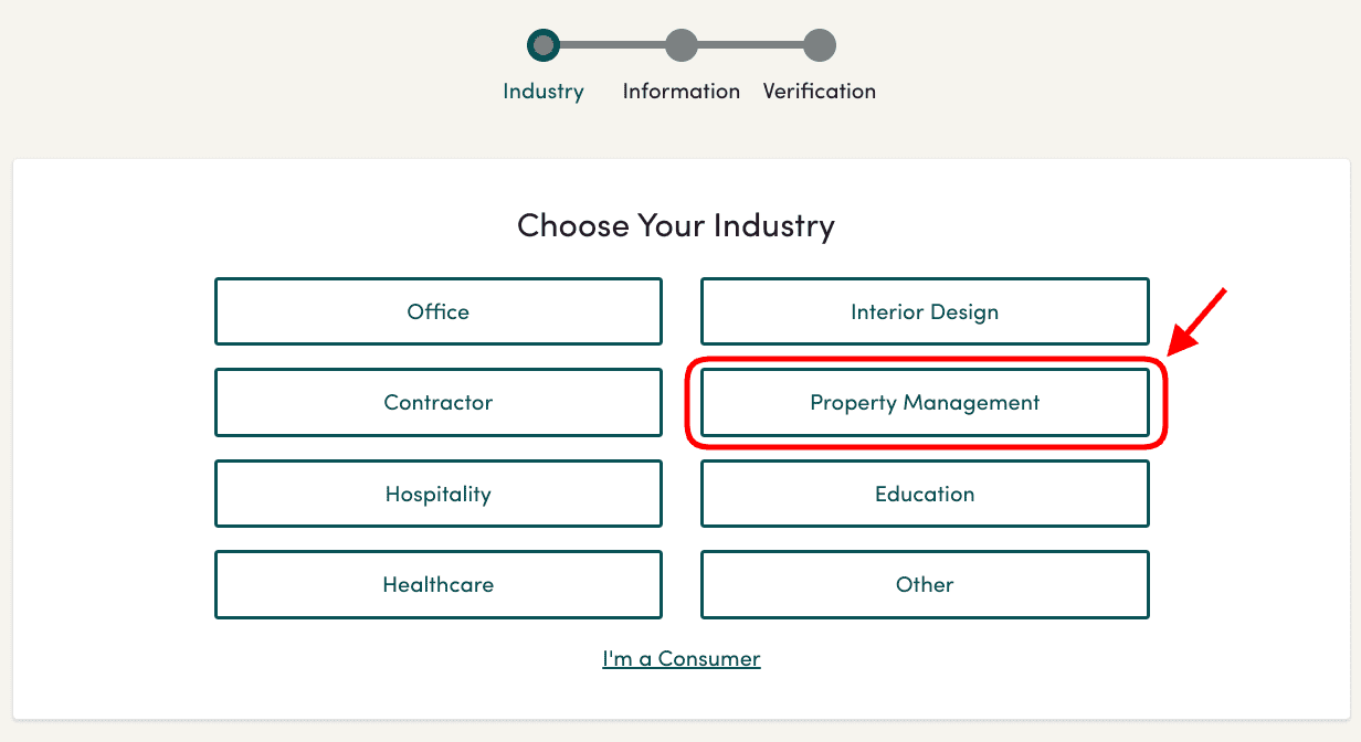 Airbnb Hosting The property management page with highlighted option for Airbnb Hosting.