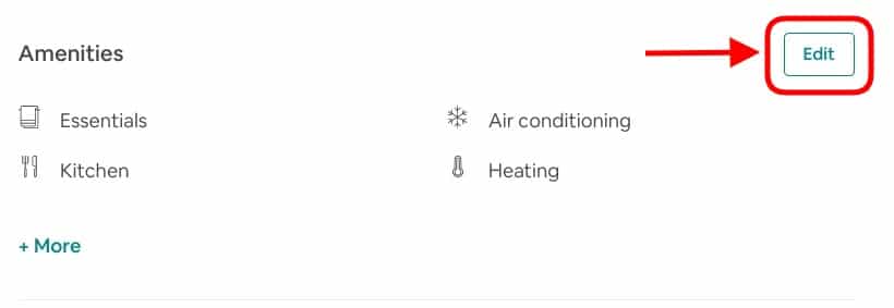 Airbnb amenities and SEO