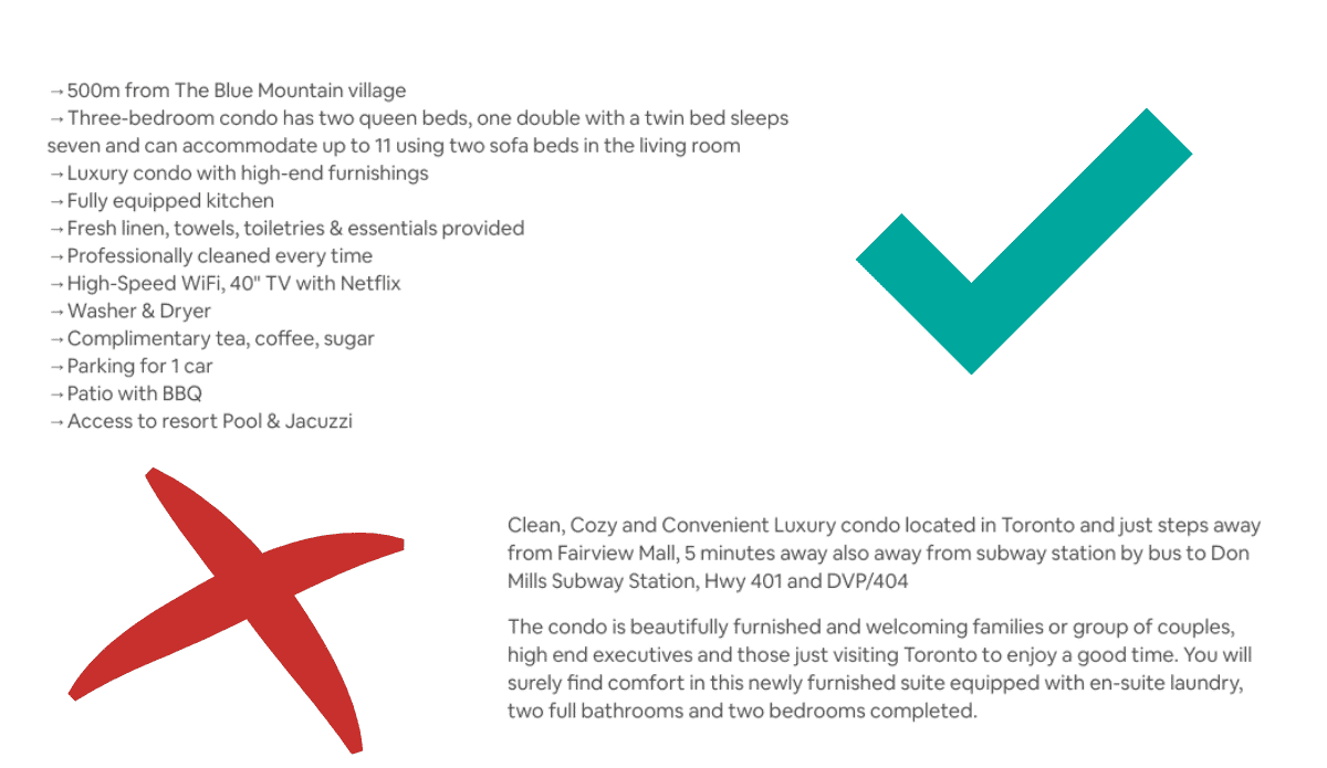 Airbnb Hosting A flyer with a check mark in the middle, promoting Airbnb Templates.