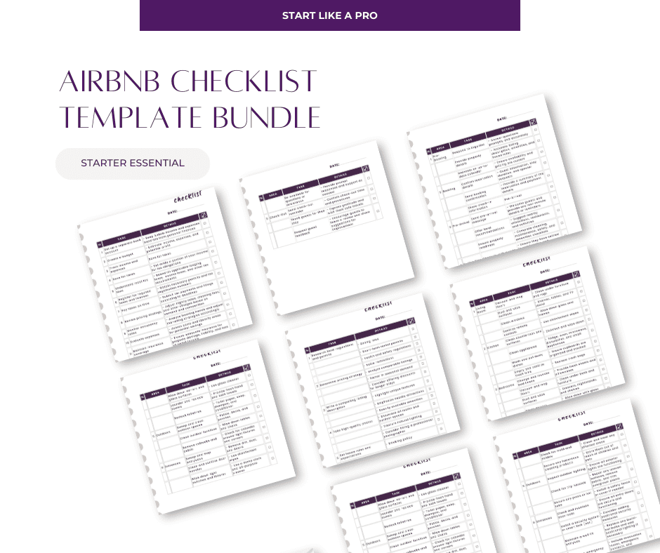 4 Airbnb hosting checklists