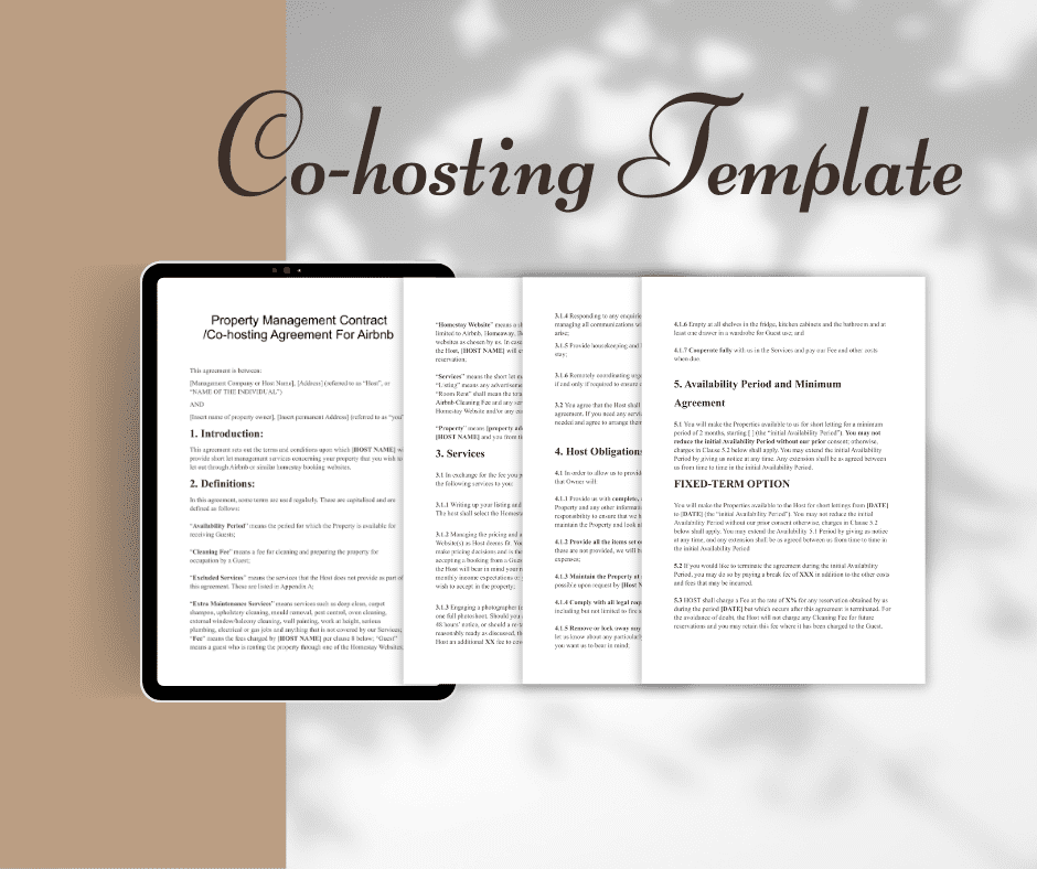 5 Airbnb Co-Host Agreement