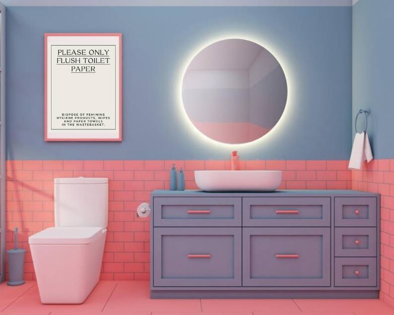 Airbnb Do Not Flush Sign Airbnb Do Not Flush Sign