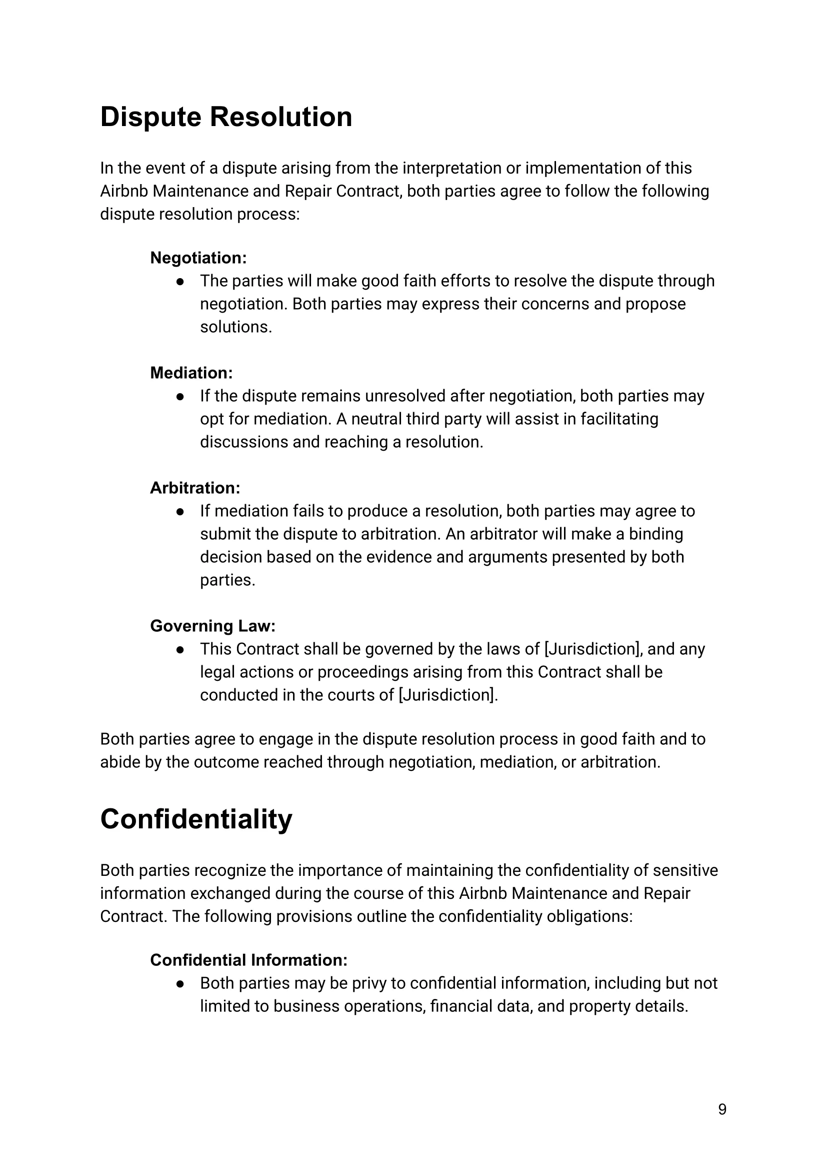 Airbnb Maintenance and Repair Contract Template-09 airbnb contract, maintenance agreement, repair services, property maintenance, host agreement, property management, rental property contract, maintenance provider, home repair, property protection, landlord agreement, rental property management, property maintenance template