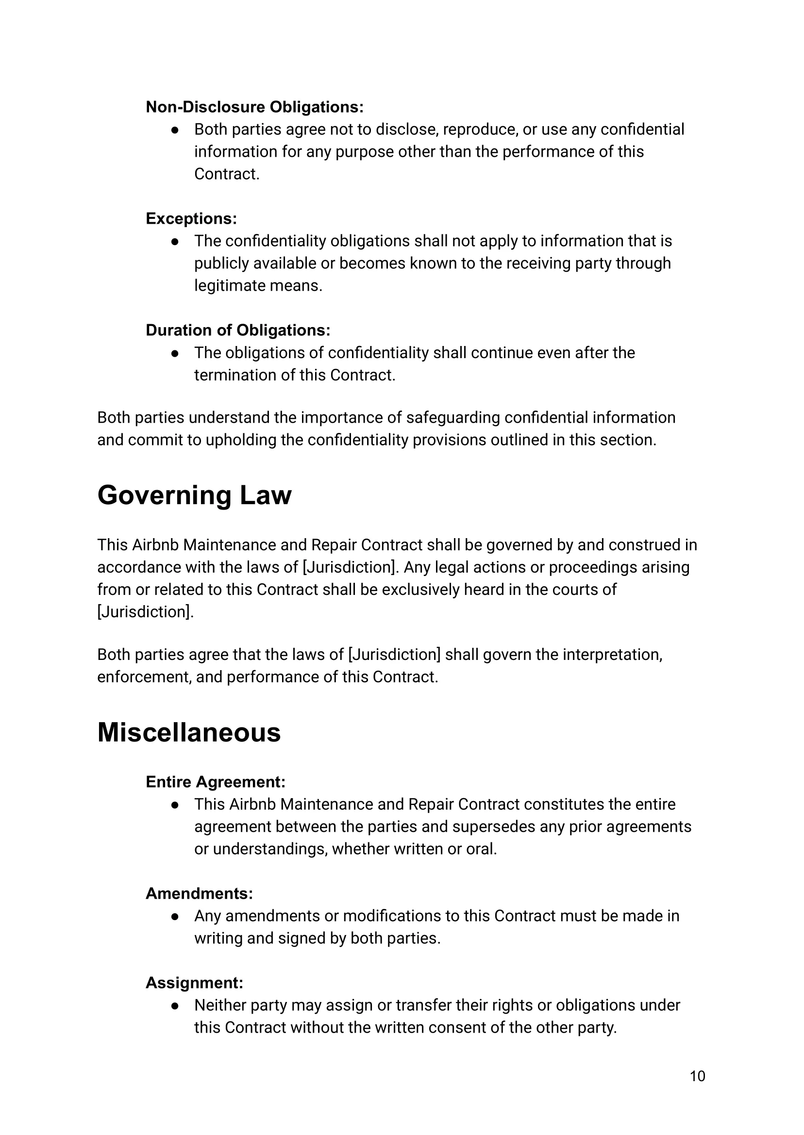Airbnb Maintenance and Repair Contract Template-10 airbnb contract, maintenance agreement, repair services, property maintenance, host agreement, property management, rental property contract, maintenance provider, home repair, property protection, landlord agreement, rental property management, property maintenance template