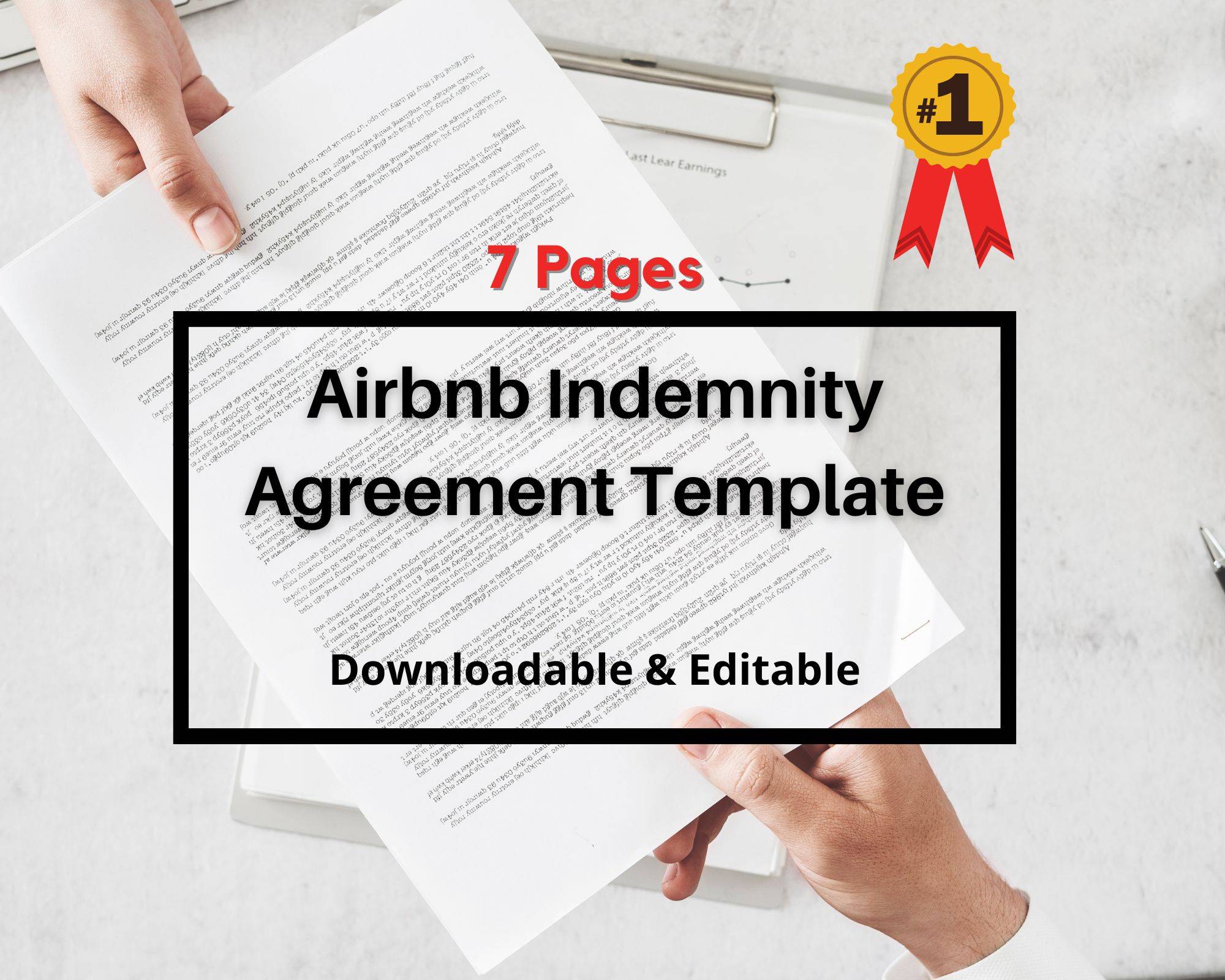 Indemnity Agreement For Residential Property Airbnb VRBO