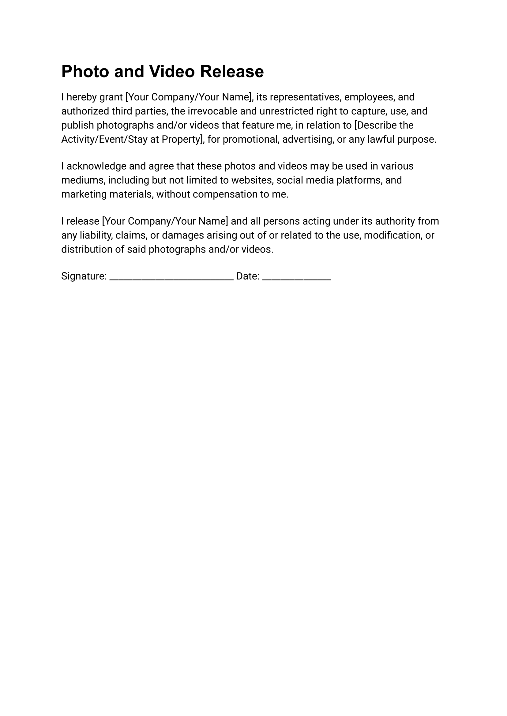 Liability Waiver for Short Term Rental Airbnb-6 Airbnb Liability Waiver Template Downloadable