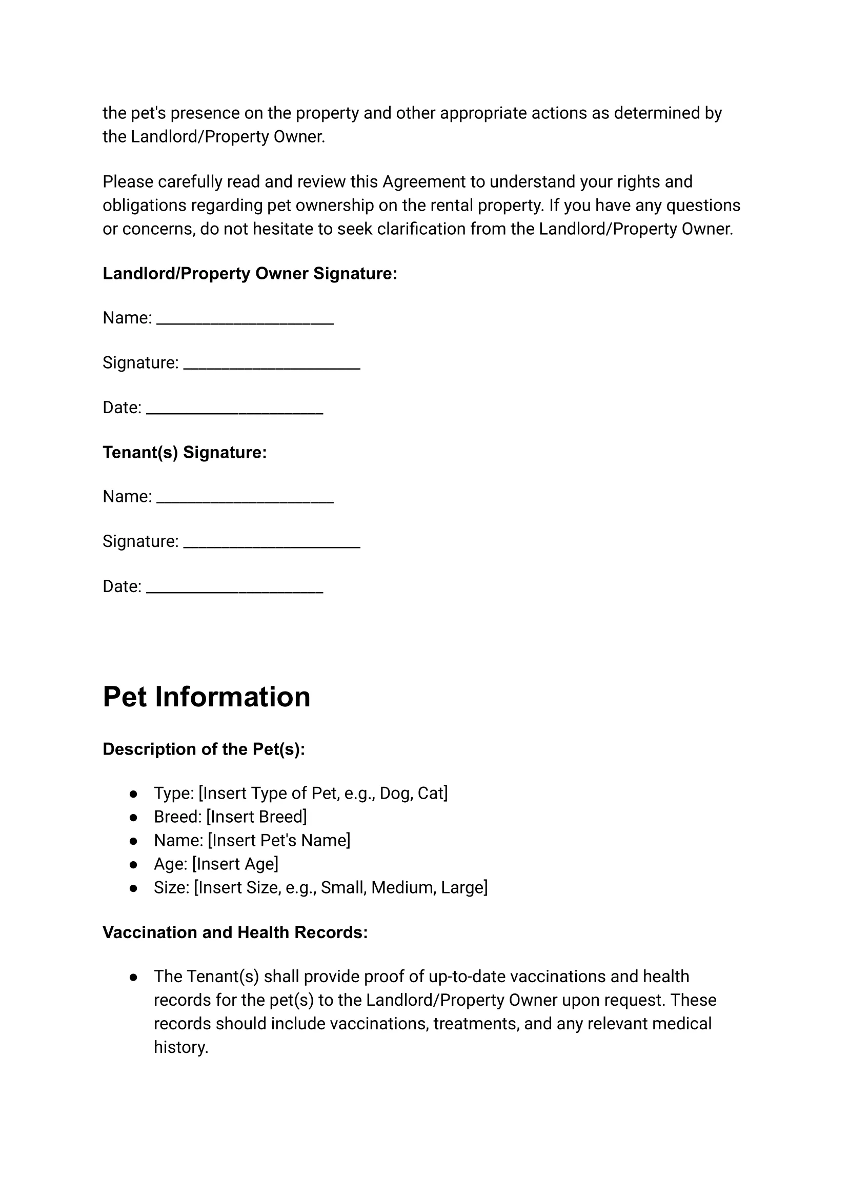 Pet Agreement_ Responsible Pet Ownership on Rental Property-2 Pet Agreement For Vacation Rental Airbnb Hosts