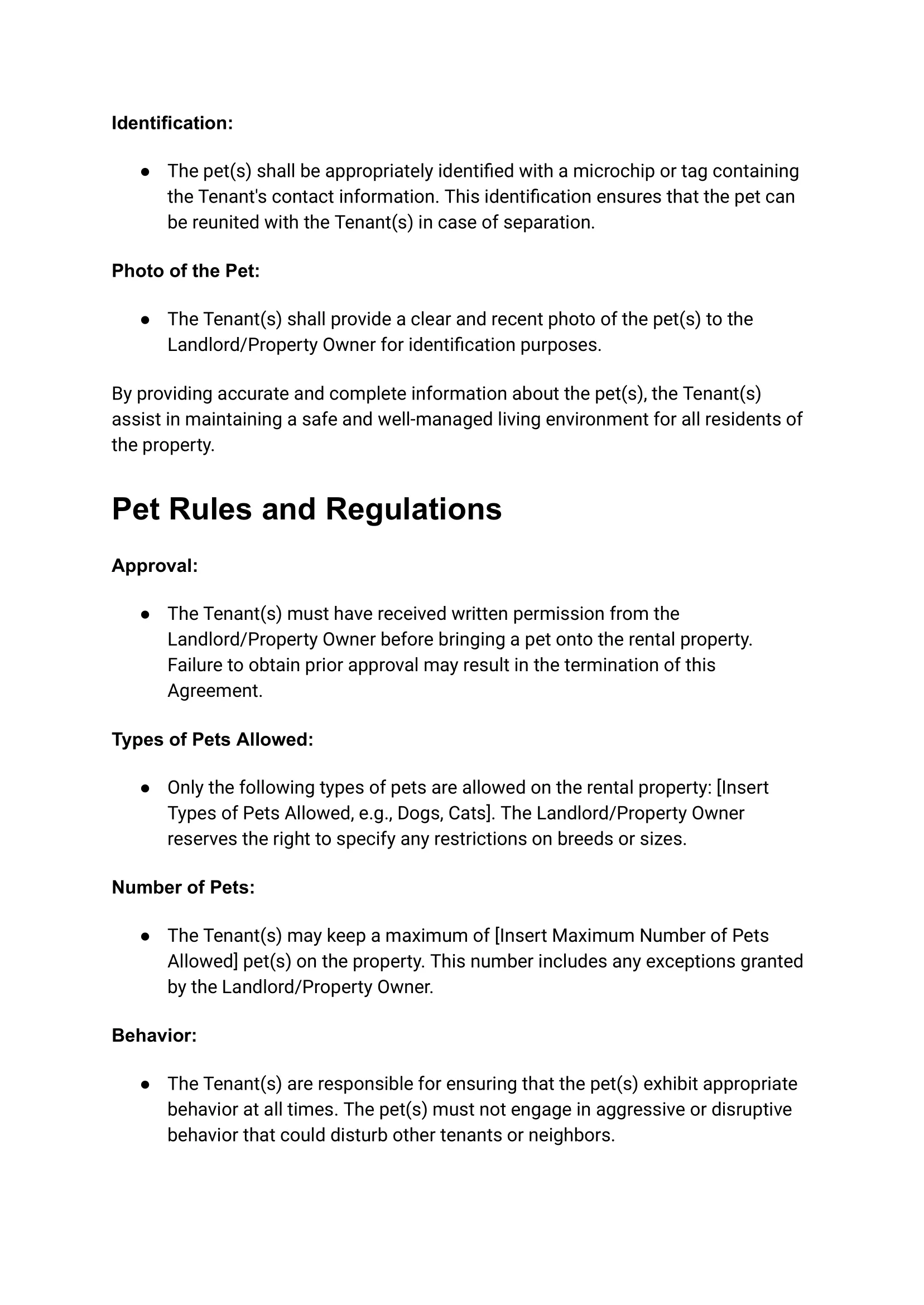 Pet Agreement_ Responsible Pet Ownership on Rental Property-3 Pet Agreement For Vacation Rental Airbnb Hosts