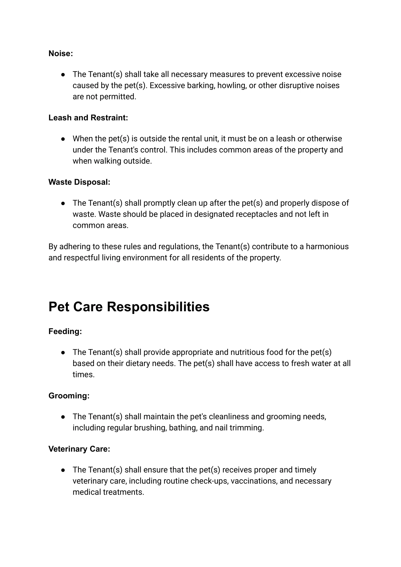 Pet Agreement_ Responsible Pet Ownership on Rental Property-4 Pet Agreement For Vacation Rental Airbnb Hosts
