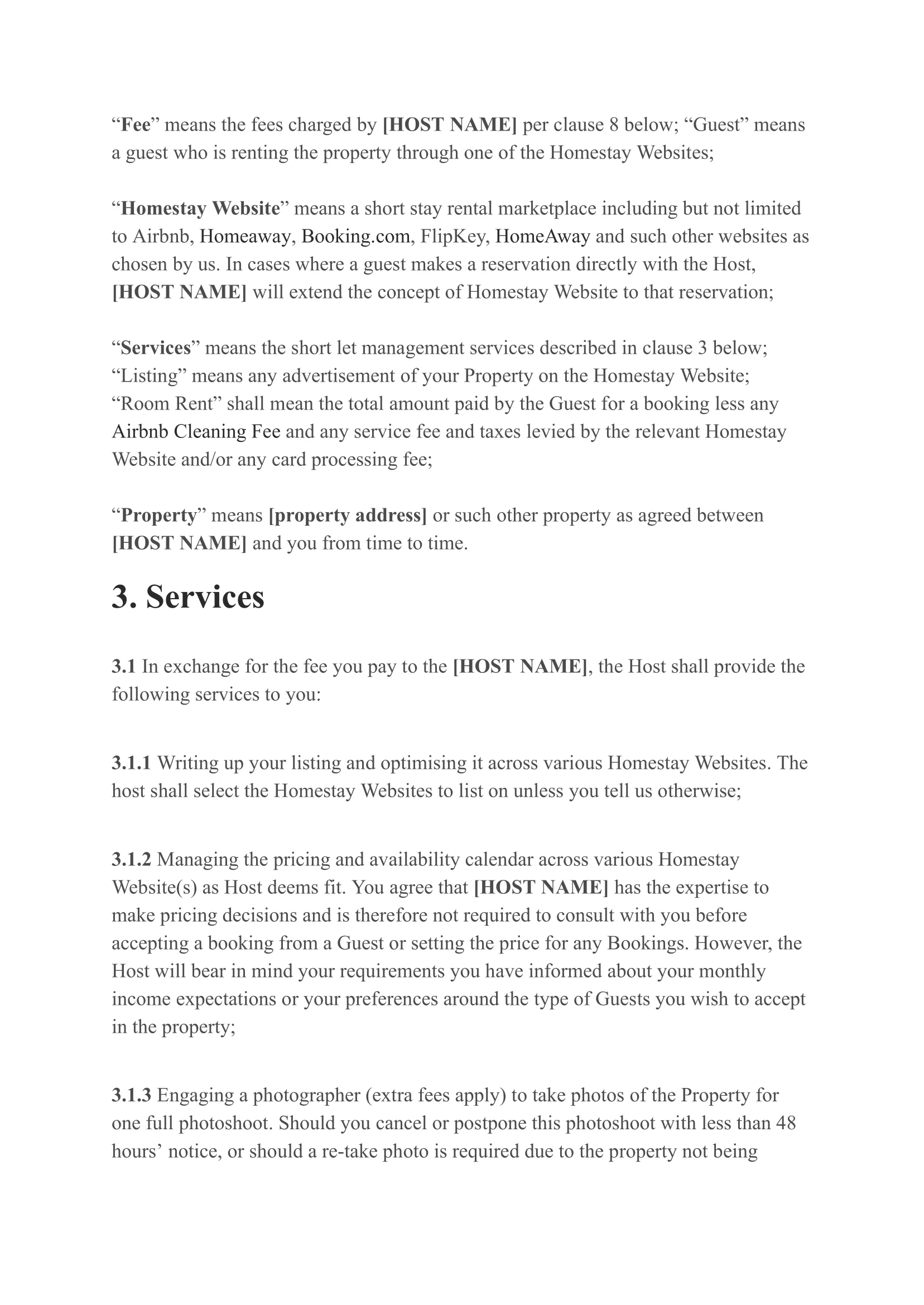 Property Management Contract-02 Airbnb Property Management Contract