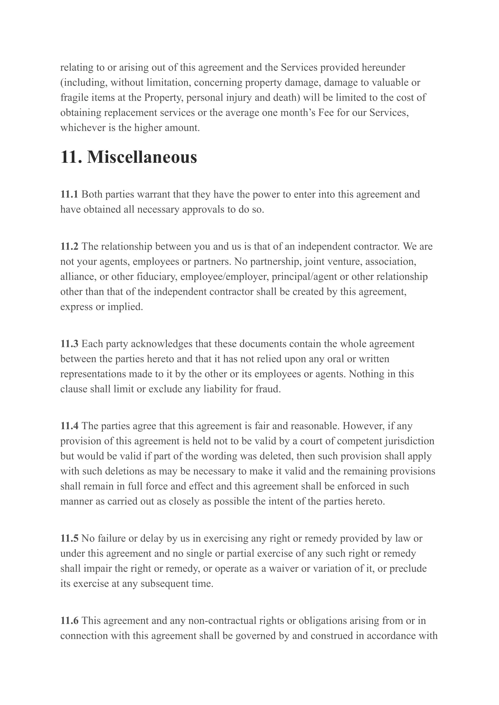 Property Management Contract-09 Airbnb Property Management Contract