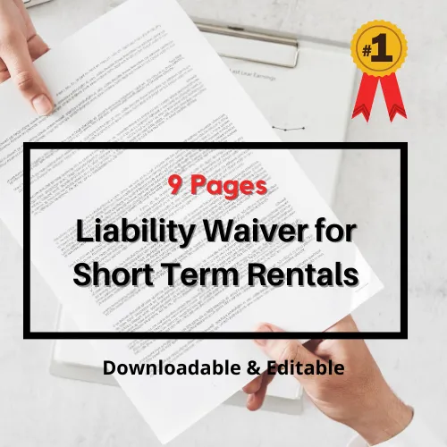 Airbnb Liability Waiver Template Downloadable