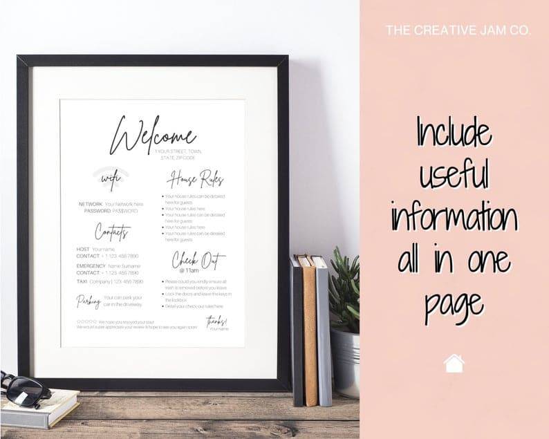 il_794xN.3058659076_8f0q Airbnb Welcome Sign Template 1