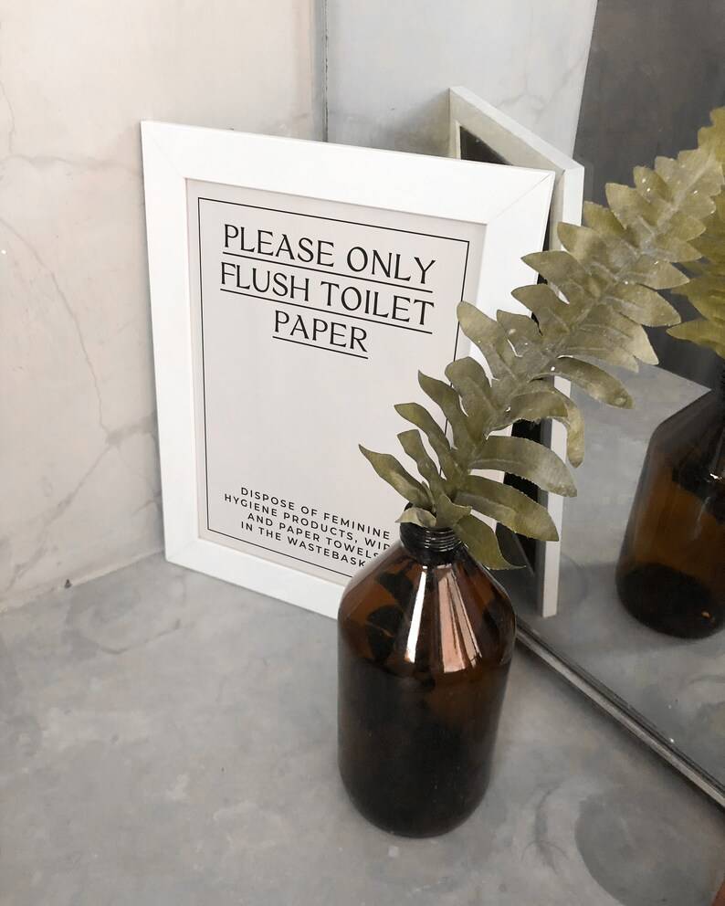 il_794xN.3074894384_mj92 Airbnb Do Not Flush Sign