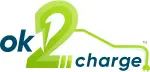 Airbnb Hosting The logo for ok 2 charge, a hosting company, incorporates elements inspired by tools.